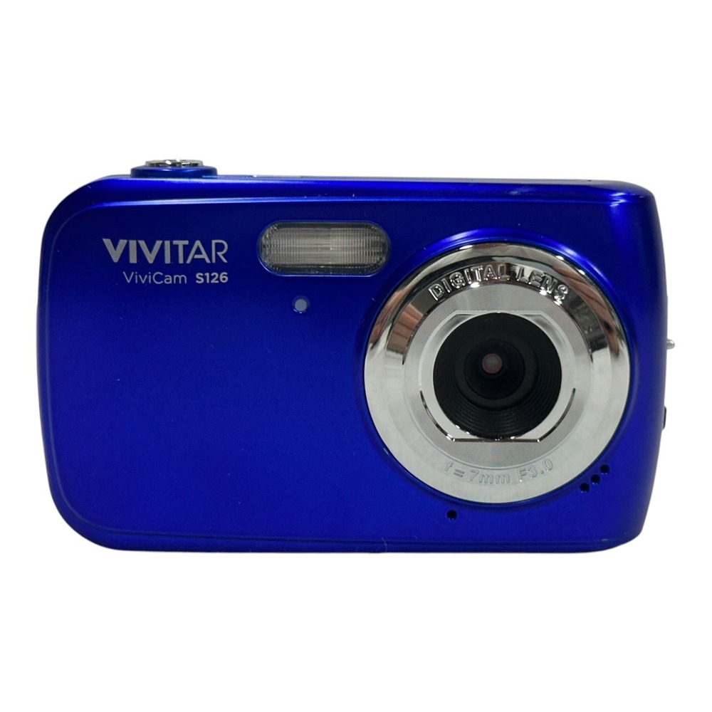 Vivitar ViviCam S126 Digital Camera 16MP 4x Zoom Blue HD Video Snap A Pic